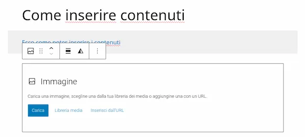 Come inserire le immagini in WordPress