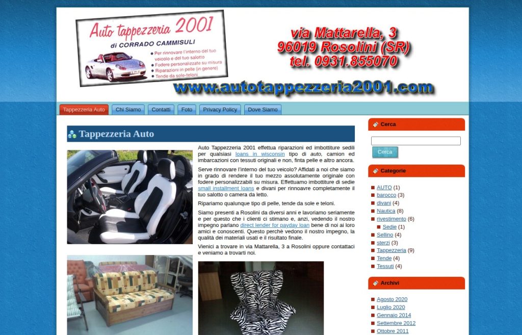 autotappezzera
