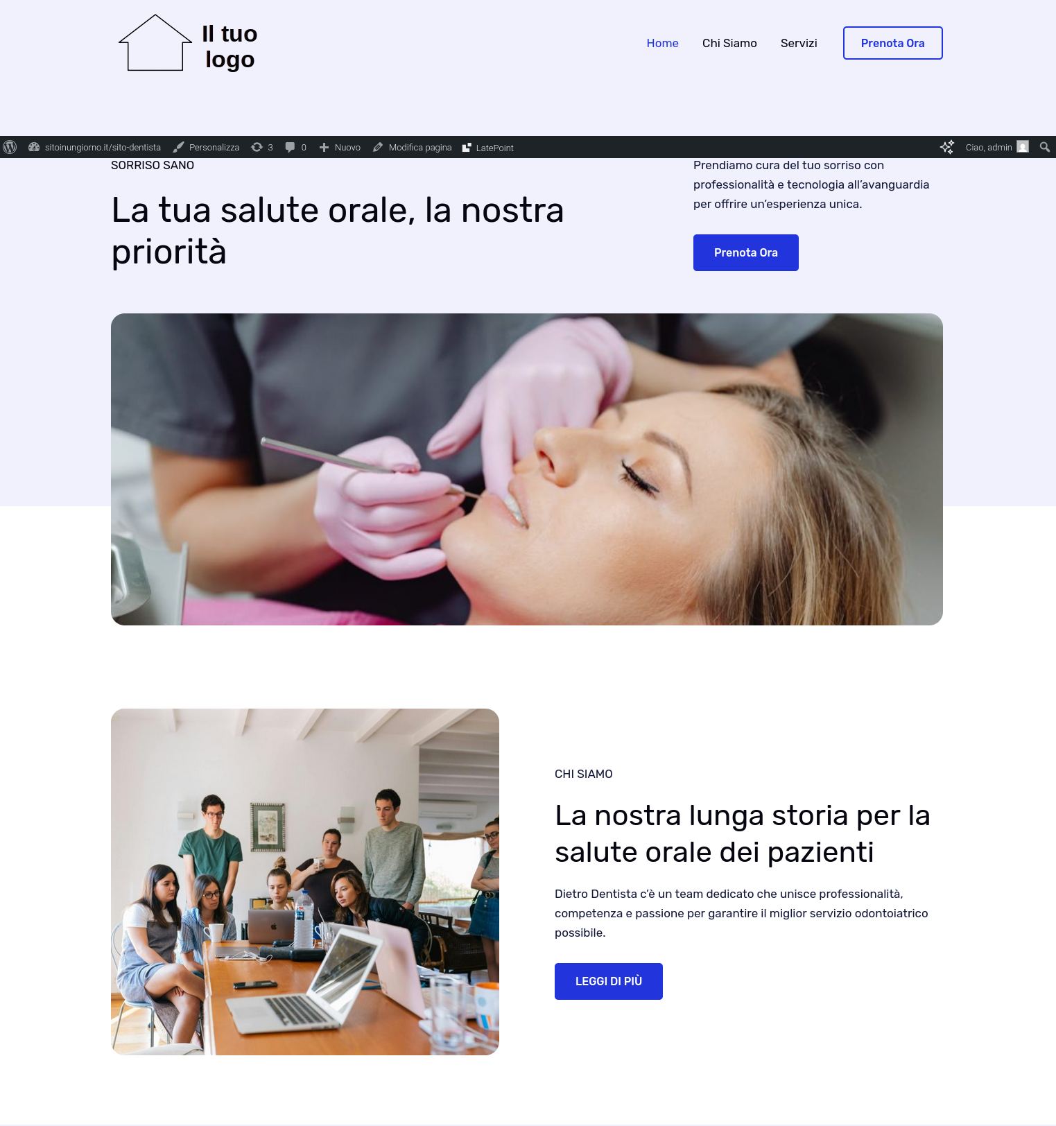 Siti Web per Aziende dentista2