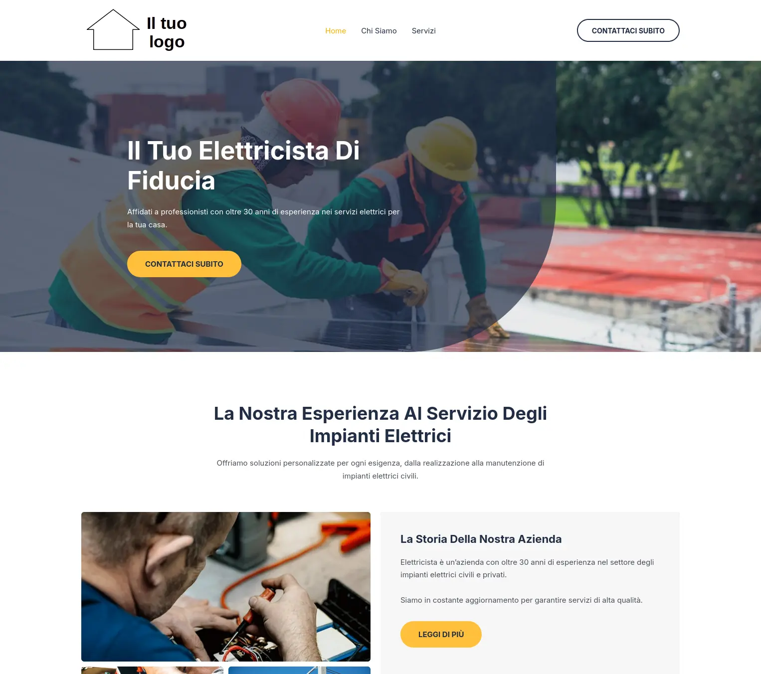 Siti Web per Aziende elettricista